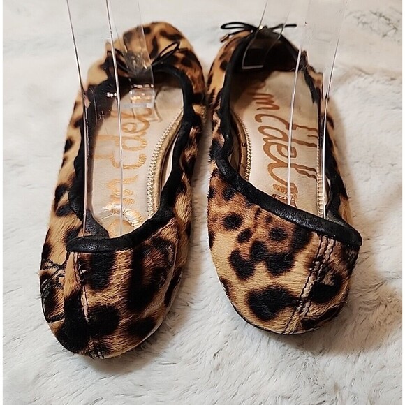 Sam Edelman‎ Womens Shoes Flats Felicia Animal Leopard Print Ballet Slip On 7 - Picture 4 of 6